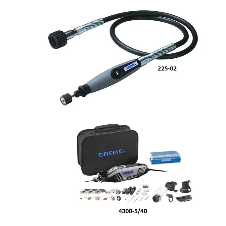Dremel Flex Shaft Attachment & 1.8A Corded Rotary Tool - Professional Precision Bundle 1