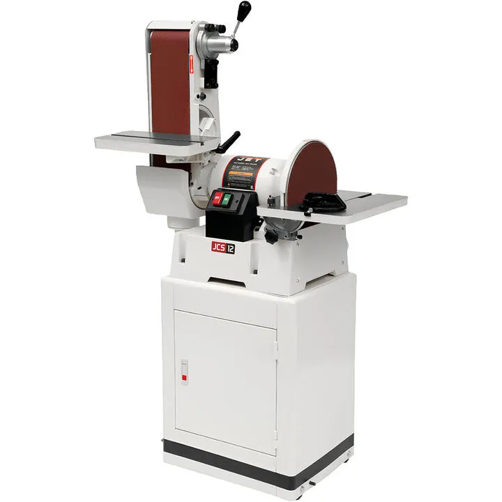 JET JSG-6CS 6 in. x 48 in. Belt / 12 in. Disc Sander with Closed Stand