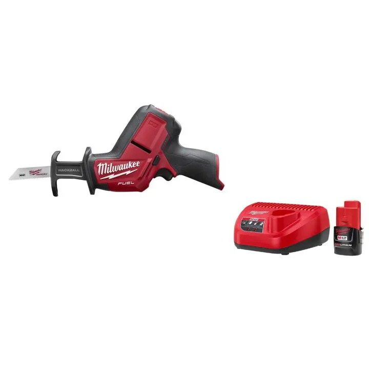 Milwaukee M12 FUEL Hackzall Reciprocating Saw with M12 REDLITHIUM 1.5Ah Kit