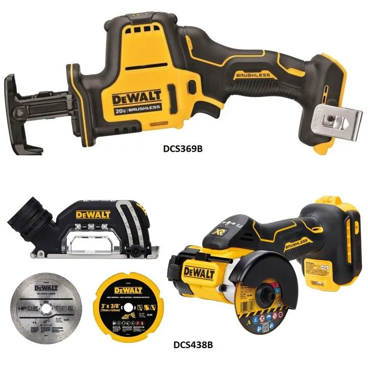 DEWALT 20V MAX Cordless Reciprocating Saw & 3-Inch Cut-Off Tool Combo Kit 1