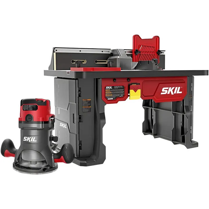 SKIL RT1323-01 Router Table and Fixed Base Router Kit with Integrated Precision System