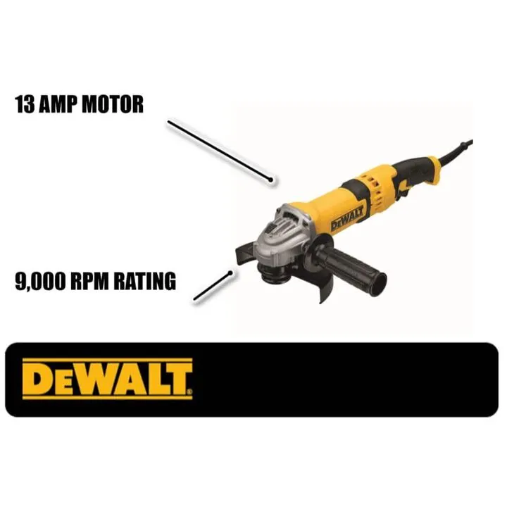 DEWALT 4-1/2 In. to 6 In. High Performance Trigger Switch Grinder - Professional Grade