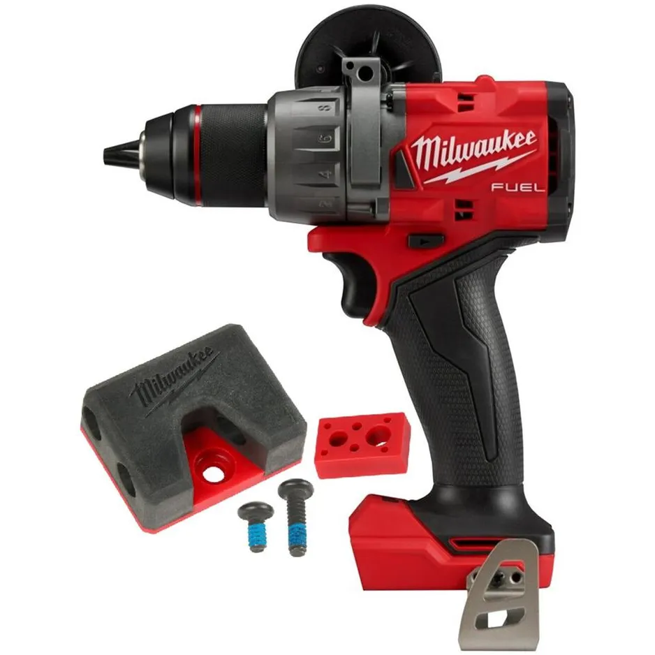 Milwaukee M18 FUEL 1/2 Inch Drill Driver (Bare Tool) with Premium Bit Holder Accessory Set