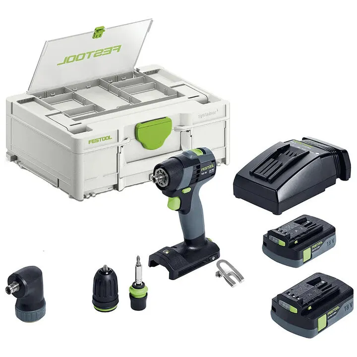 Festool Cordless 18V Battery-Powered Drill TXS 18-Basic C3.0 Set