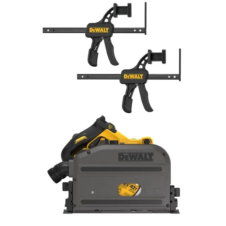 DEWALT 60V MAX Cordless Track Saw and Precision Track Clamp Bundle