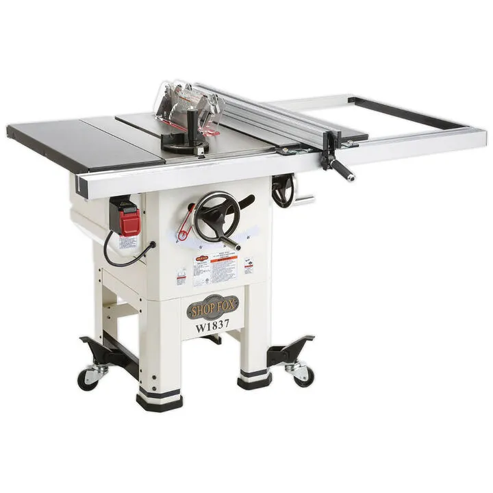 Shop Fox 2 HP 10in Hybrid Open Stand Table Saw 3