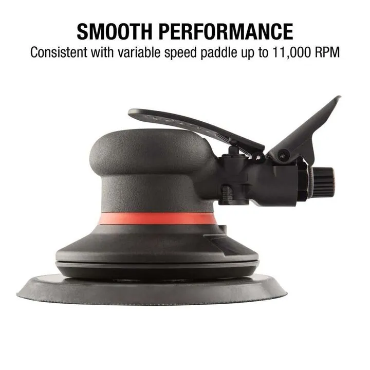 Sunex 3/16 Inch 11000 RPM One-Handed Speed Control Orbital Palm Sander 2