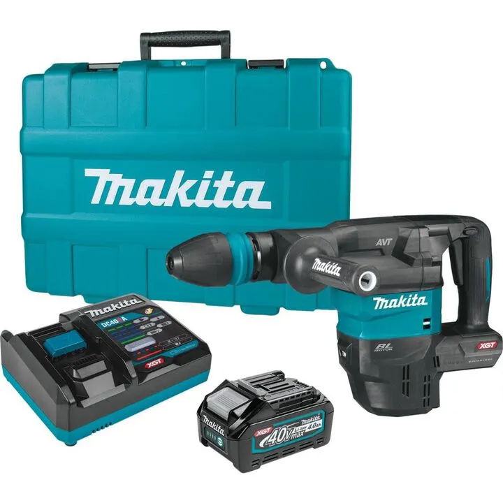Makita 40V max XGT 15lb AVT Demolition Hammer Kit - High-Performance Cordless Power