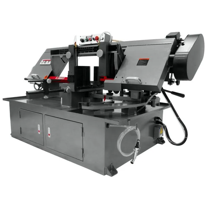 JET 10 In. x 18 In. Horizontal Dual Mitering Bandsaw - 2 HP, 230V, 1Ph 1