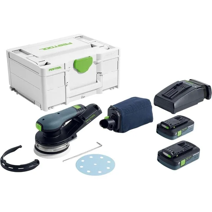 Festool ETSC 2 125-Basic 4,0 I-Plus Cordless Orbital Sander Kit