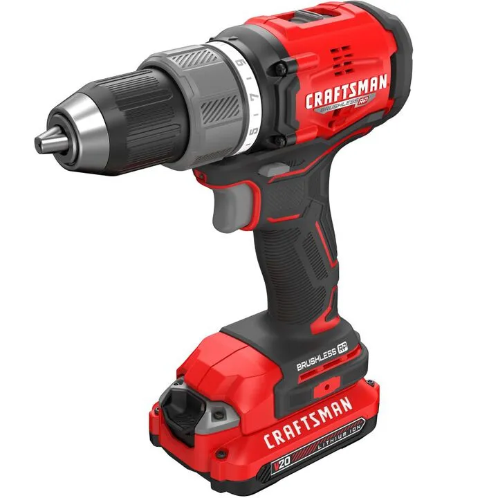 CRAFTSMAN V20* Cordless Brushless RP 1/2 Inch Drill/Driver Kit - Optimized Performance Edition 2