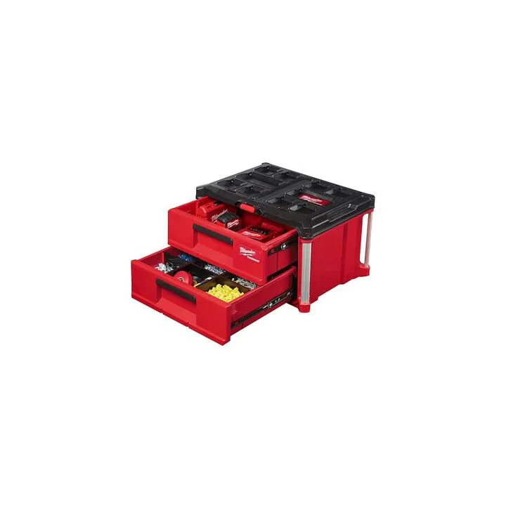 Milwaukee M18 Wrench Kit with 31-Piece Socket Set and Heavy-Duty 2-Drawer Tool Box 7