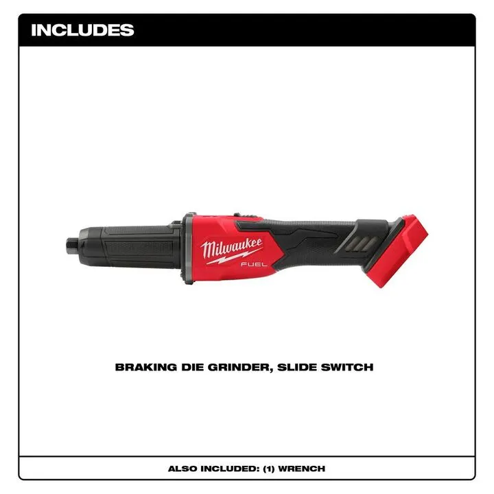 Milwaukee M18 FUEL Braking Die Grinder, Slide Switch (Bare Tool) - Certified Reconditioned 1