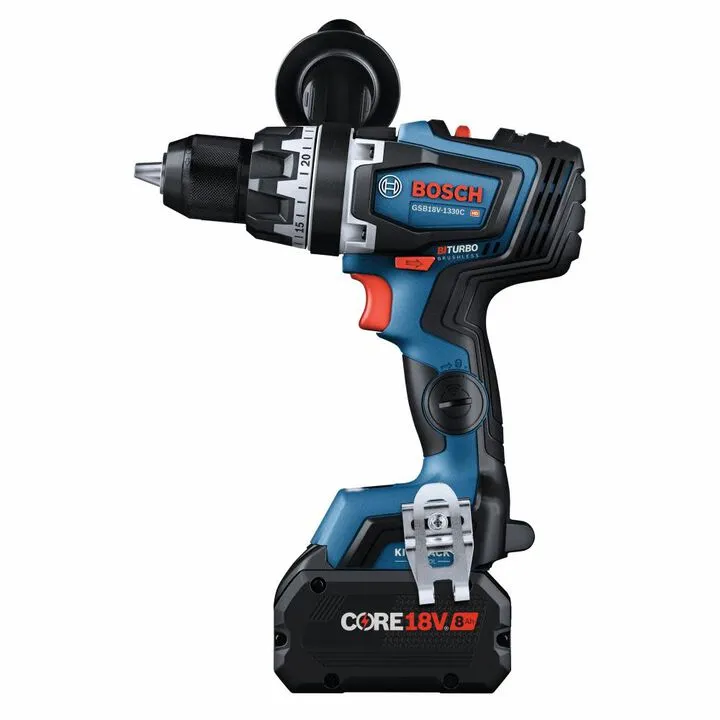 Bosch PROFACTOR 18V Connected-Ready 1/2in Hammer Drill/Driver Kit 5