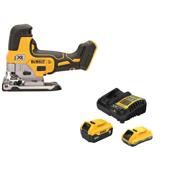 DEWALT 20V MAX XR Body Grip Jig Saw with Premium Starter Kit