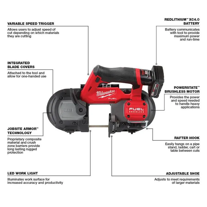 Milwaukee M12 FUEL Compact Band Saw Kit - Professional Grade Performance 1