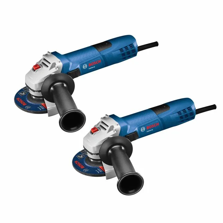 Bosch 4-1/2 Inch Corded Angle Grinder - High-Performance 2-Piece Professional Set