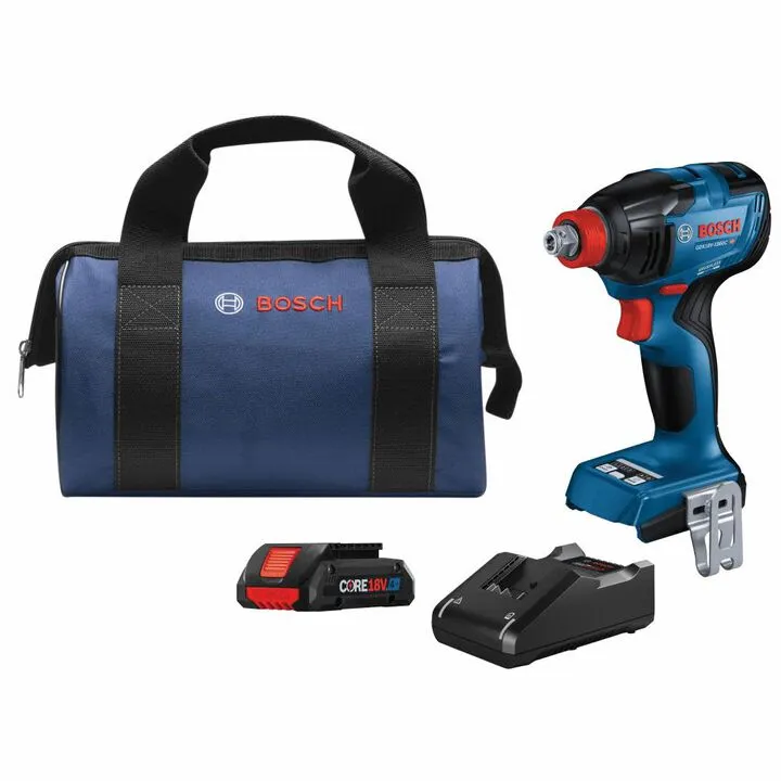 Bosch 18V Freak 1/4in & 1/2in Two-In-One Bit/Socket Impact Driver Kit