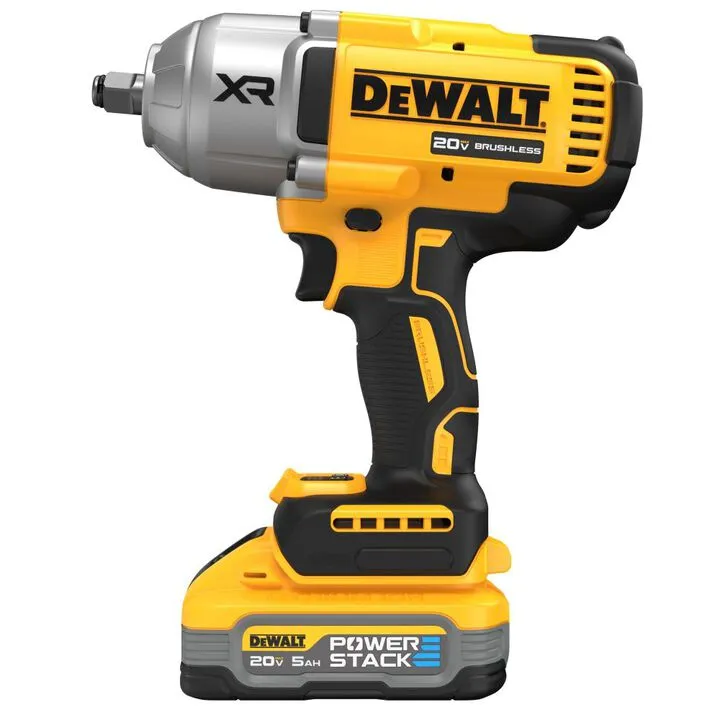 DEWALT 20V MAX XR 1/2in High Torque Impact Wrench with Hog Ring Anvil Cordless Kit 3