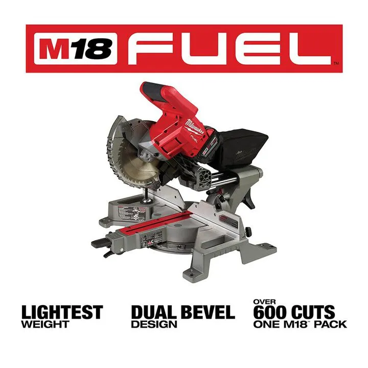 Milwaukee M18 FUEL 7-1/4 in. Dual Bevel Sliding Compound Miter Saw Kit - Professional Edition 2