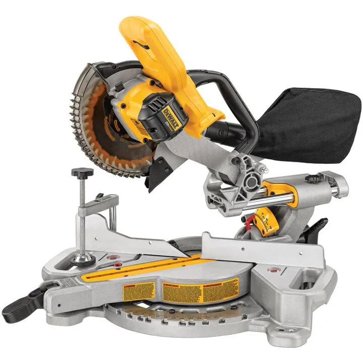 DEWALT 7-1/4in Sliding Compound Miter Saw (Bare Tool) - Professional Grade Precision