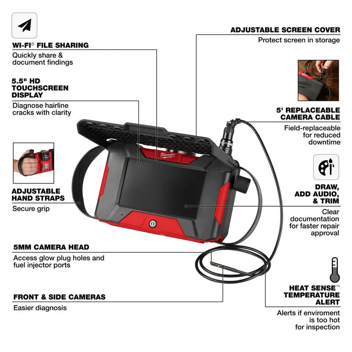Milwaukee M12 Auto Shop Borescope with Wi-Fi File Sharing Kit 2