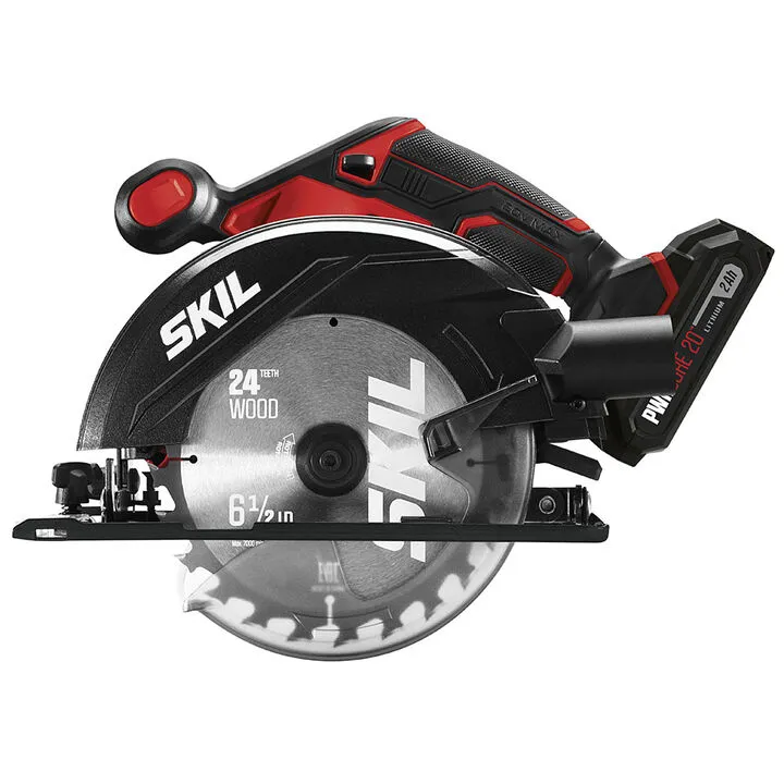 SKIL 20V 6-1/2'' Circular Saw Kit with PWRCore 20 2.0Ah Lithium Battery 2