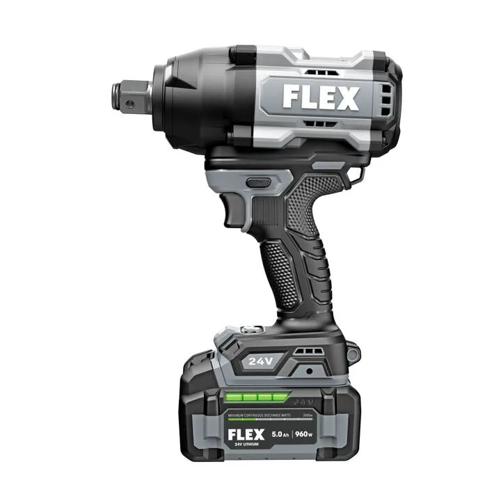 FLEX 24V 3/4 Inch High-Torque Impact Wrench Kit - Professional Grade Performance 2