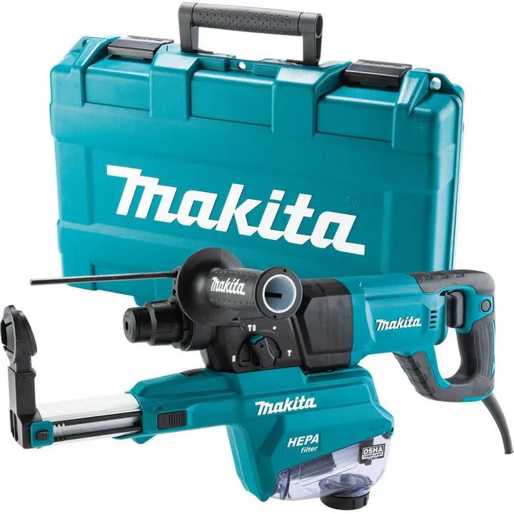 Makita 1-Inch SDS-PLUS AVT Rotary Hammer with HEPA Dust Extractor (D-Handle)