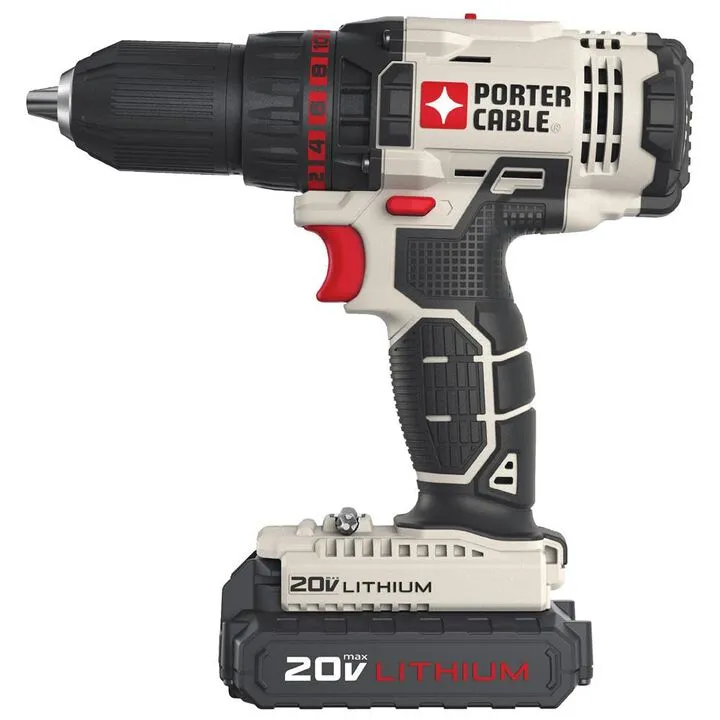 Porter Cable 20V 1/2-Inch Lithium-Ion Cordless Drill (PCC601LB) Kit 2
