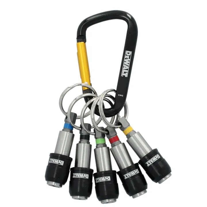DEWALT ATOMIC 20V MAX Multi-Head Drill Driver (Bare Tool) & Premium Key Ring Bit Holder Set 5
