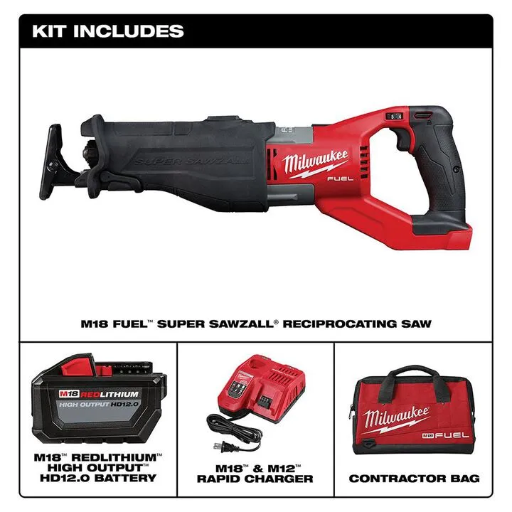 Milwaukee M18 FUEL SUPER SAWZALL Kit - High-Performance Cordless Demolition Power 1
