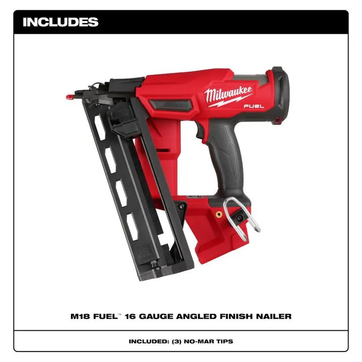 Milwaukee M18 FUEL 16 Gauge Angled Finish Nailer (Reconditioned - Bare Tool) 1