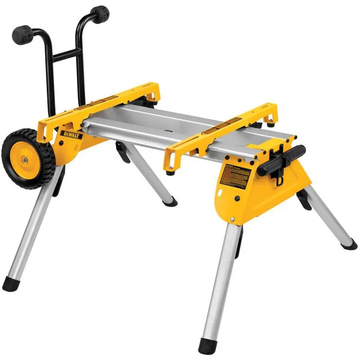 DEWALT 8 1/4-inch Compact Jobsite Table Saw with Rolling Stand - Professional Precision Bundle 8