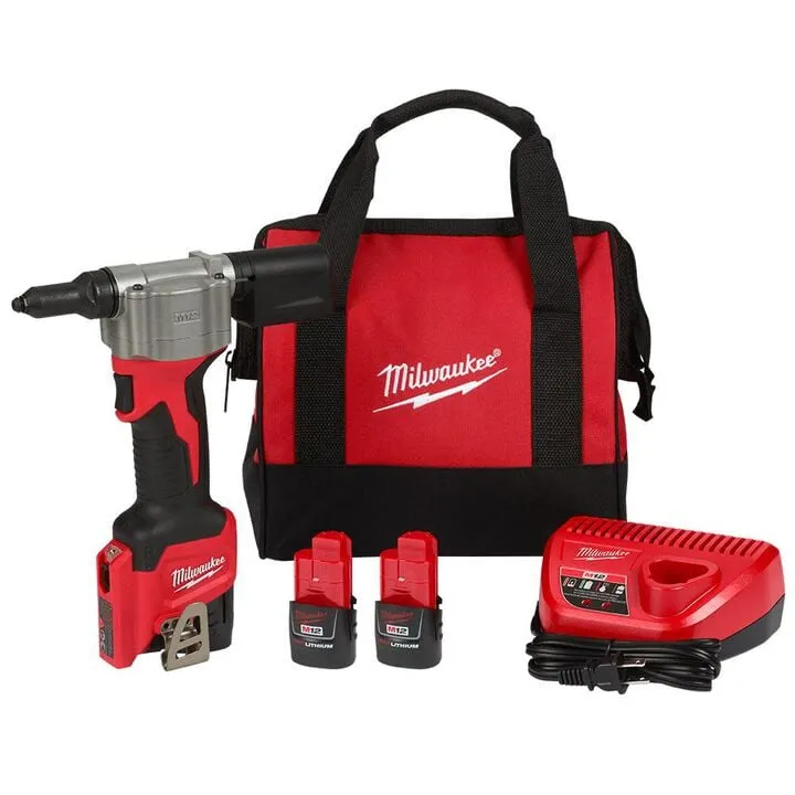 Milwaukee M12 Rivet Tool Kit - Professional Cordless Power for Efficient Fastening