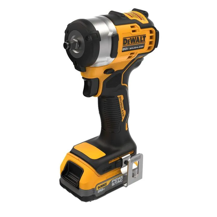 DEWALT 20V MAX 3/8in Cordless Impact Wrench & POWERSTACK Compact Battery Kit 4