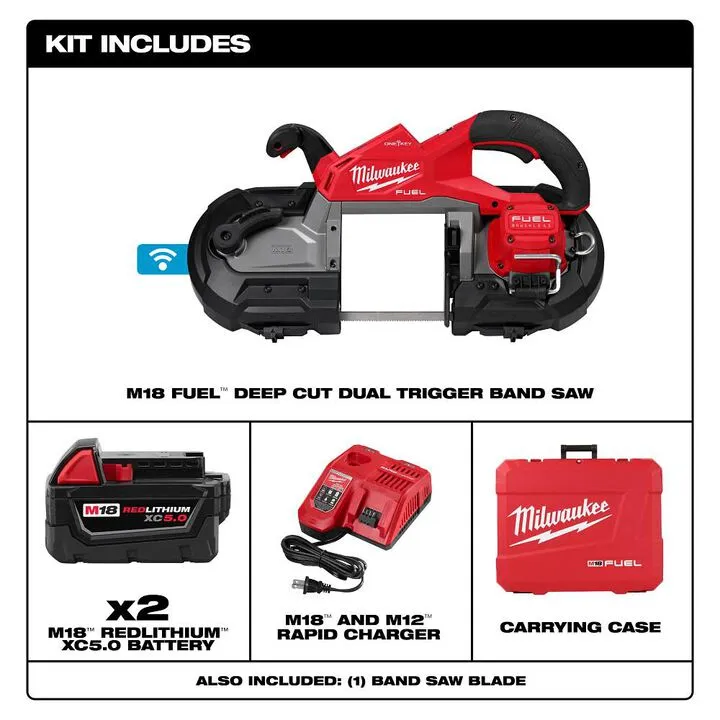 Milwaukee M18 FUEL Dual Trigger Deep Cut Band Saw Kit - Professional Performance Series 2