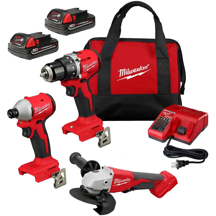 Milwaukee M18 Brushless 3-Tool Cordless Combo Kit - Professional Grade Performance