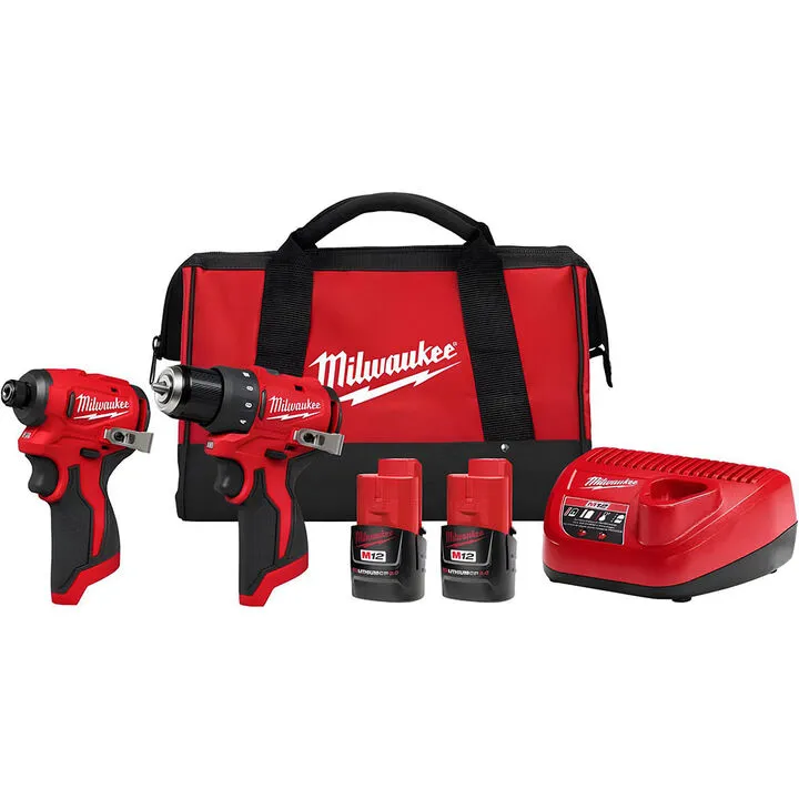 Milwaukee M12 Subcompact Brushless 2-Tool Combo Kit and Rotary Tool Bundle 7