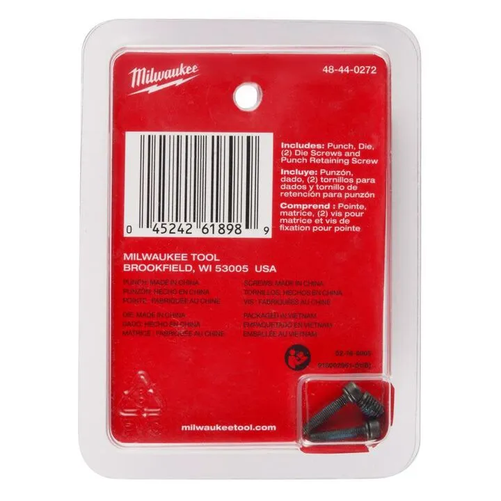 Precision Punch & Die Set for Milwaukee M12 FUEL 16 Ga Nibbler 4