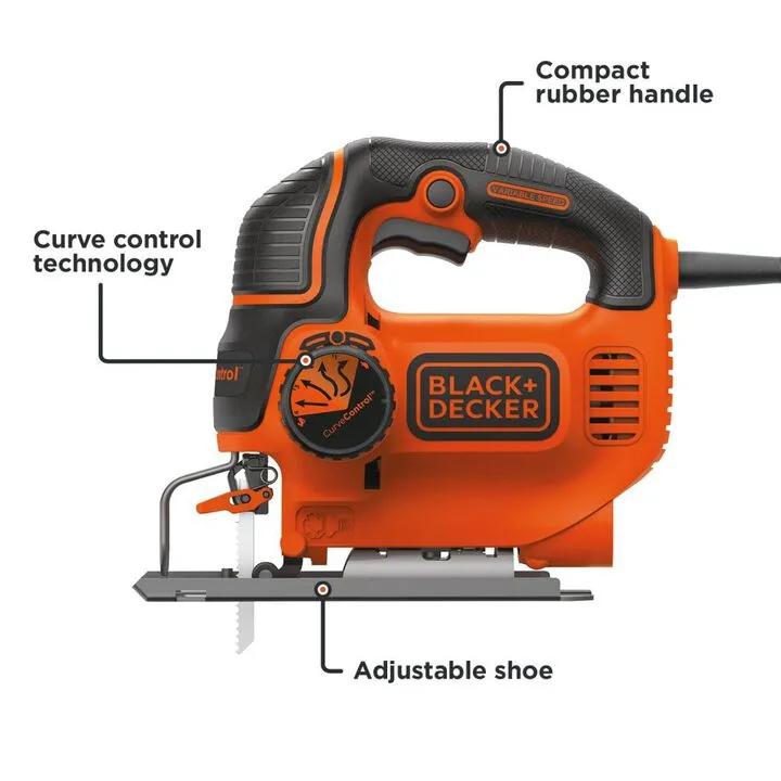 Black and Decker Smart Select 5 Amp Electric Jigsaw - Precision Control for DIY Projects 3