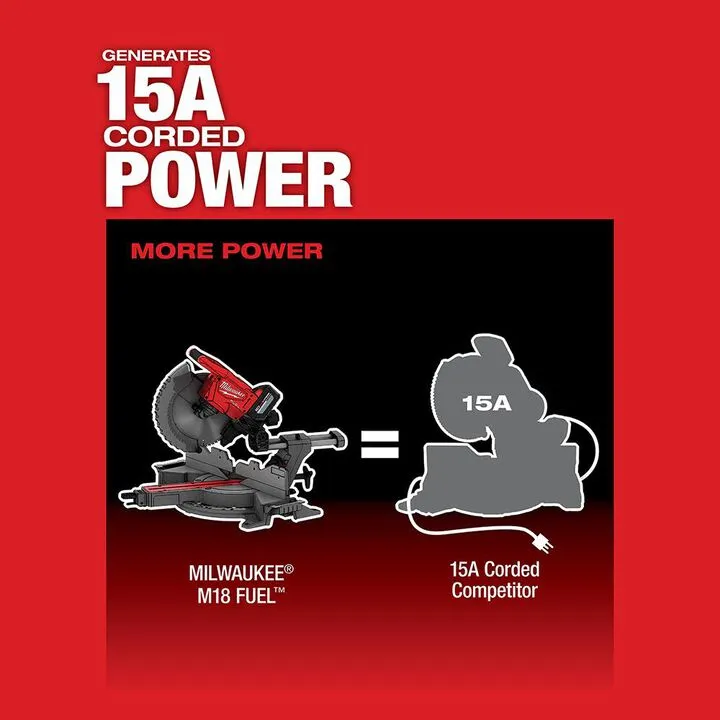 Milwaukee M18 FUEL 12-inch Dual Bevel Sliding Compound Miter Saw (Bare Tool) 3