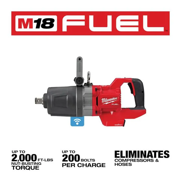 Milwaukee M18 FUEL 1-inch D-Handle High Torque Impact Wrench with ONE-KEY (Bare Tool) 2