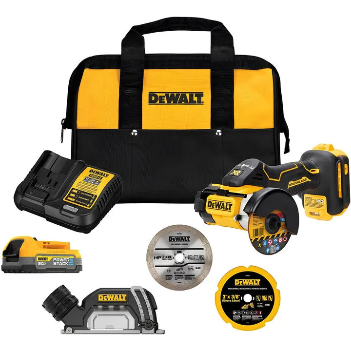 DEWALT 20V MAX XR 3-inch Cut-Off Tool Kit - High-Performance Precision Cutting
