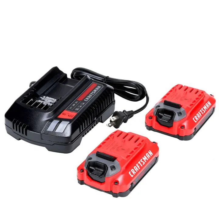 CRAFTSMAN V20* Cordless 1/4 Inch Impact Driver - 2 Battery Professional Kit 1