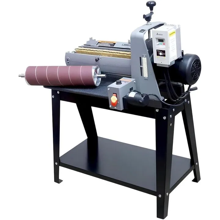 Supermax Tools 19-38 Brush/Drum Sander Combo with Open Stand and Aluminum Drum Assembly