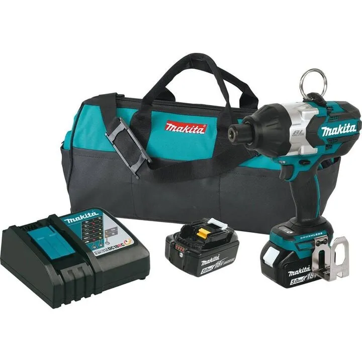 Makita 18V LXT High Torque 7/16in Hex Impact Wrench Kit - Professional Grade Power