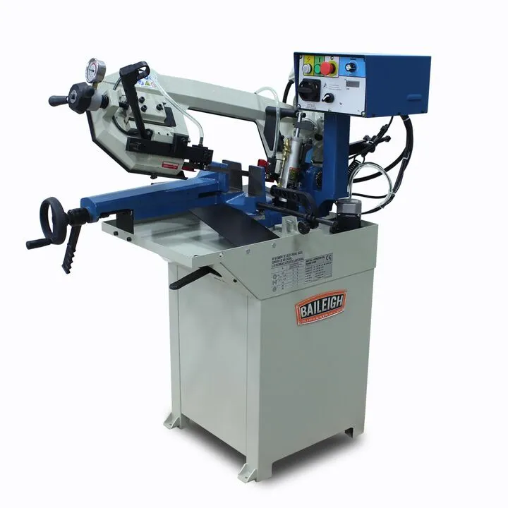 Baileigh BS-210M Horizontal Band Saw - Dual-Mode Hydraulic & Manual 110V Precision