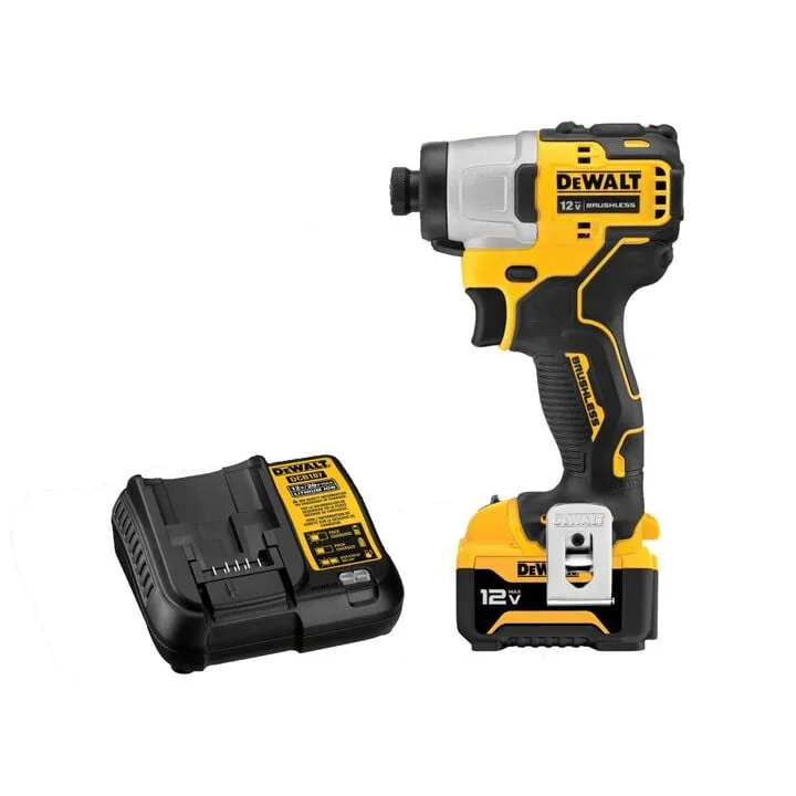 DEWALT XTREME 12V MAX Brushless 1/4 Inch Impact Driver Kit (DCF801)
