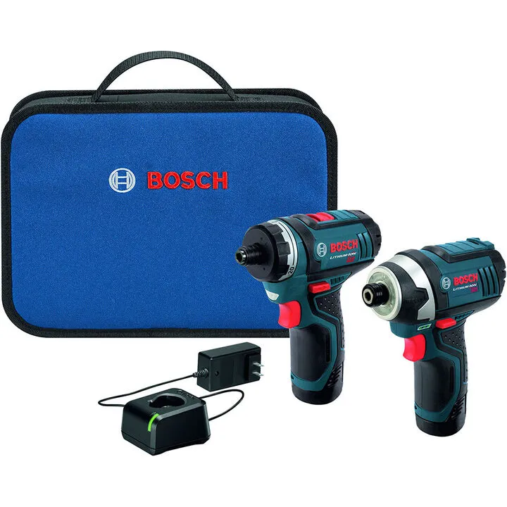 Bosch 12V Pocket Driver & Impact Driver Combo Kit (Factory Reconditioned)